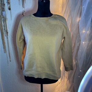 Mustard yellow, Free People 3/4 Sleeve Sweatshirt